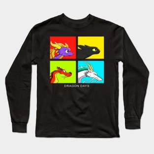 Dragon days colour Long Sleeve T-Shirt